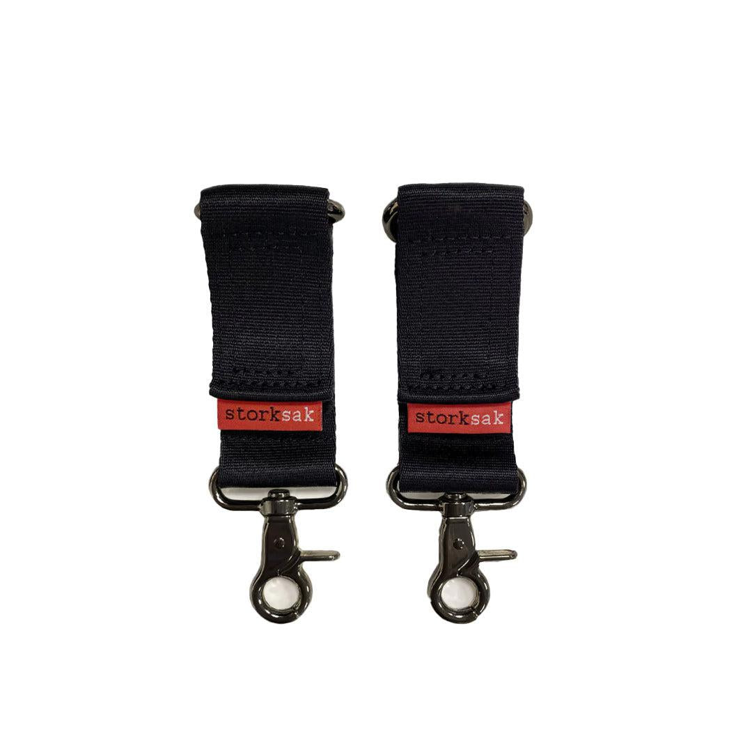  Storksak Stroller Clips - Black & Gunmetal、mySite、merchandisen