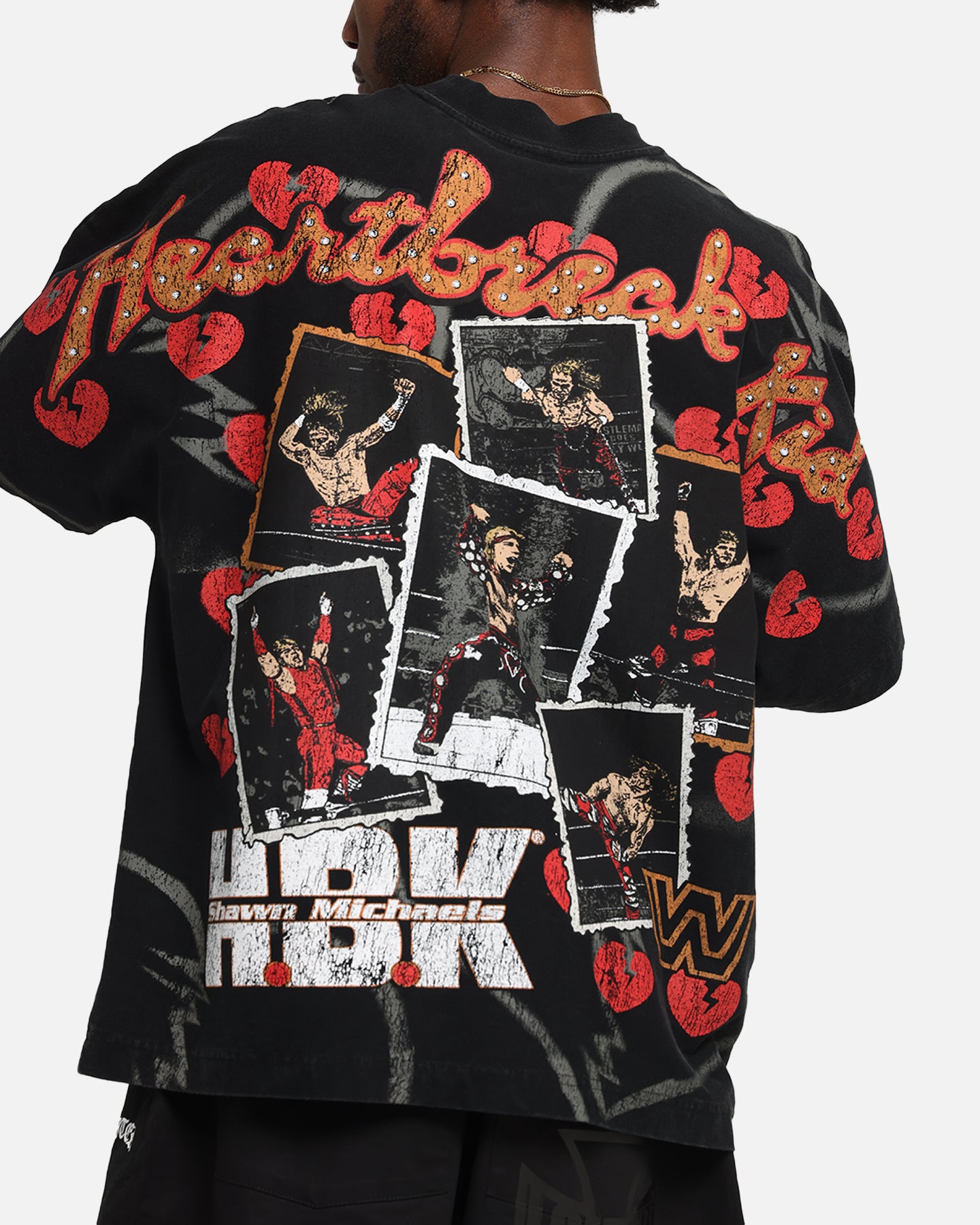 Culture Kings X WWE Shawn Michaels All Over Print T-Shirt Black、mySite、zt4zffjzw