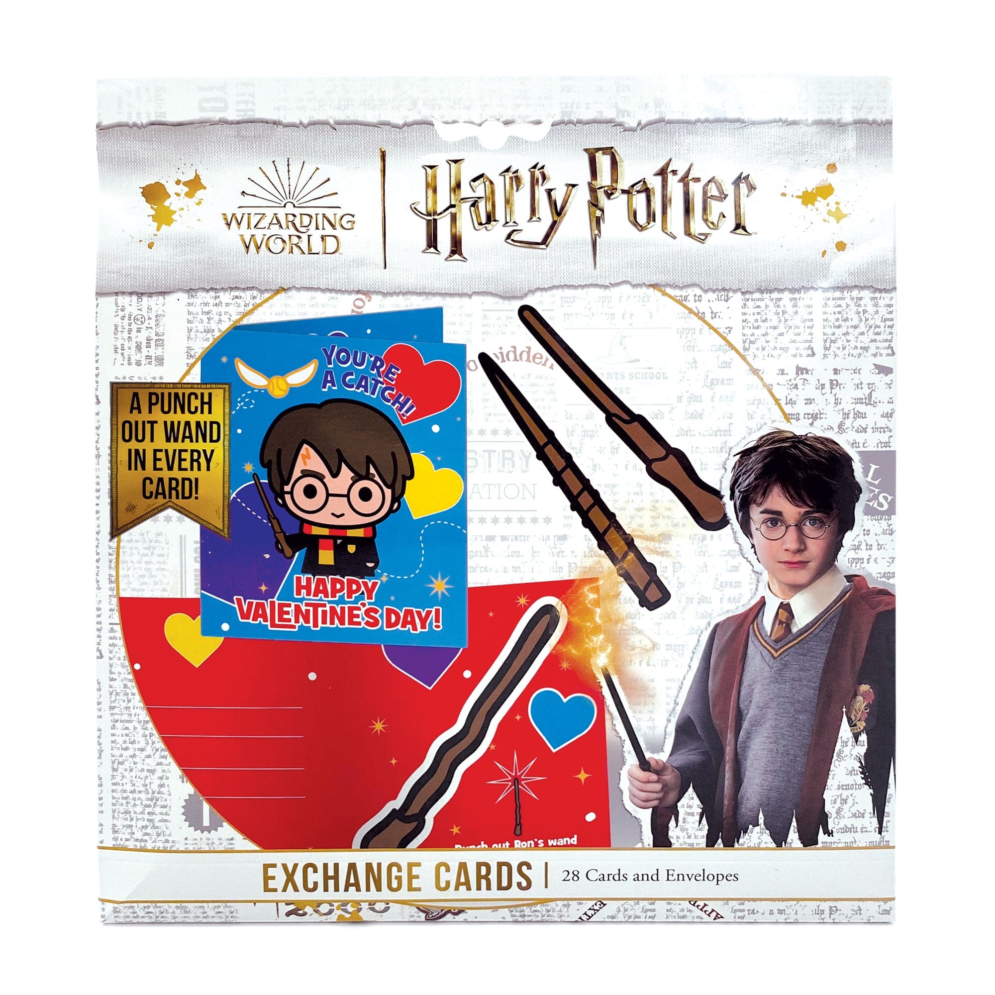  Valentine Cards Set - Harry Potter Wands、mySite、ghnorth