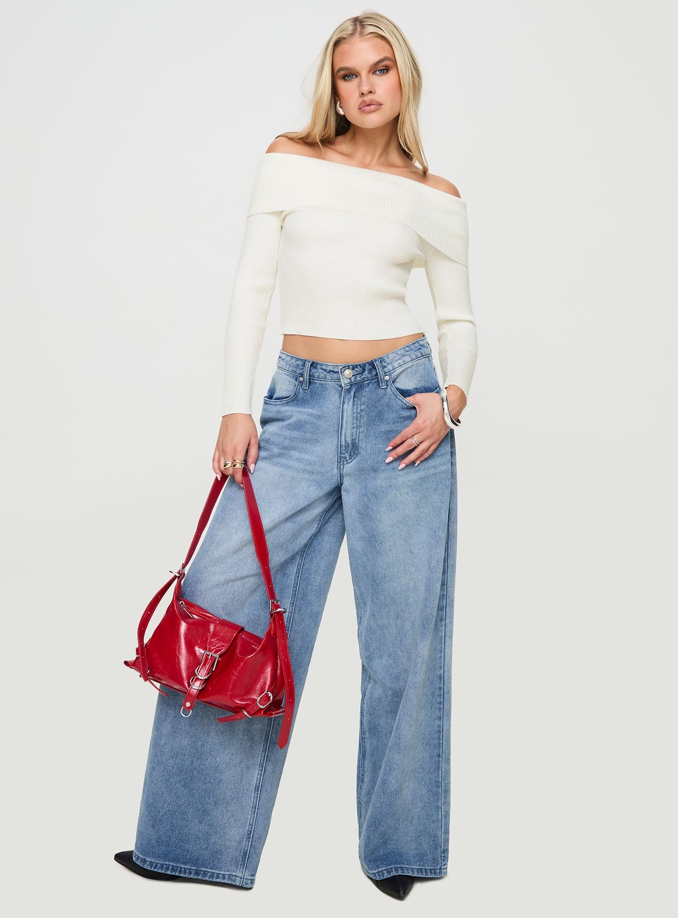 Infinity Off The Shoulder Top Cream、mySite、solidvoid