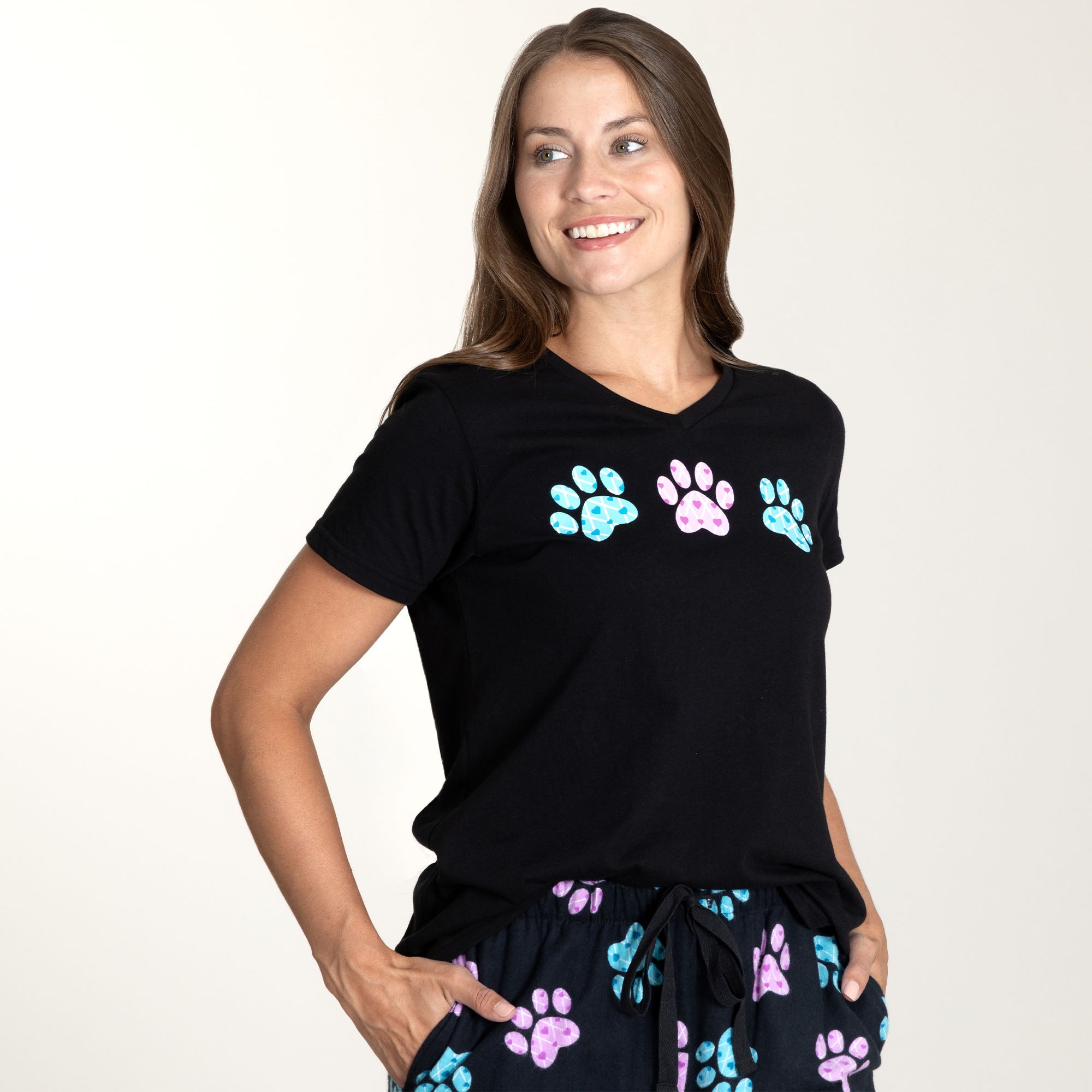 Argyle Paws Flannel Pajama Set、mySite、camillekostekn