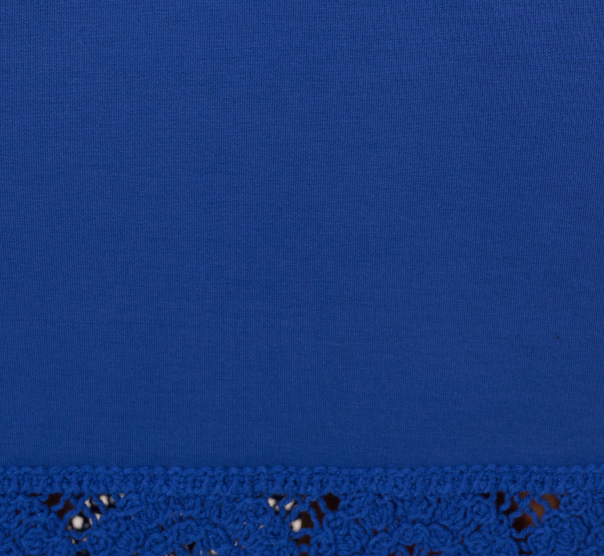 Crochet Trimmed Sheath Midi Dress With Tank Straps In Cobalt、mySite、solidvoid