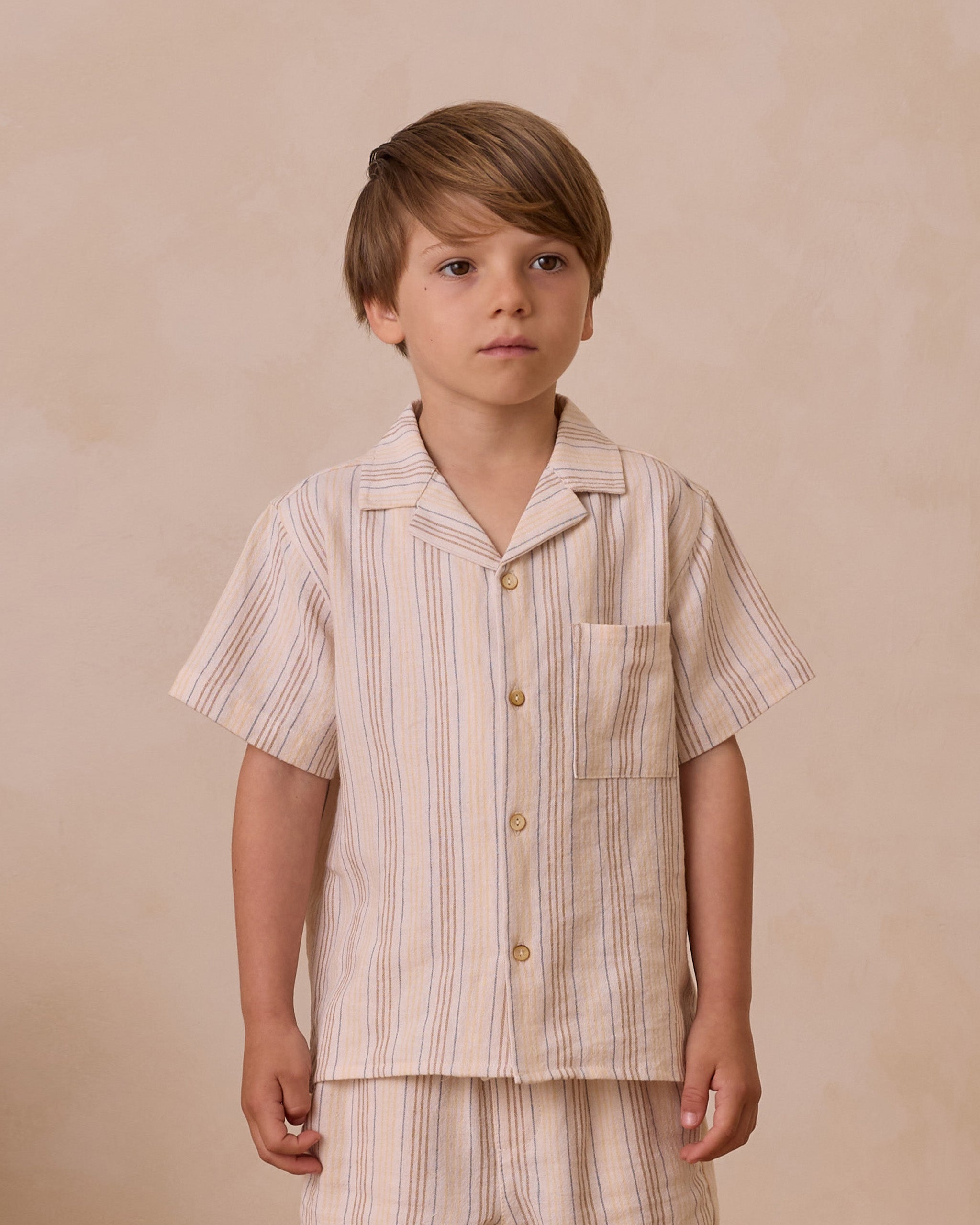  Lapel Collar Shirt || Summer Stripe、mySite、layawaytickets