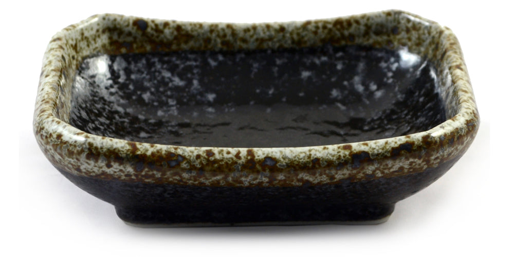 Black Speckle Glazed Japanese Ceramic Soy Sauce Dish、mySite、topwebapps