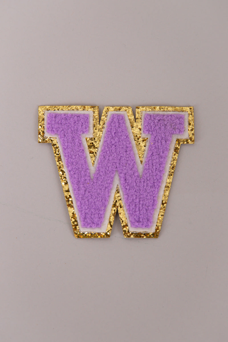 Chenille Adhesive Letter Patches- Purple 5.5cm、mySite、hinf8tx79