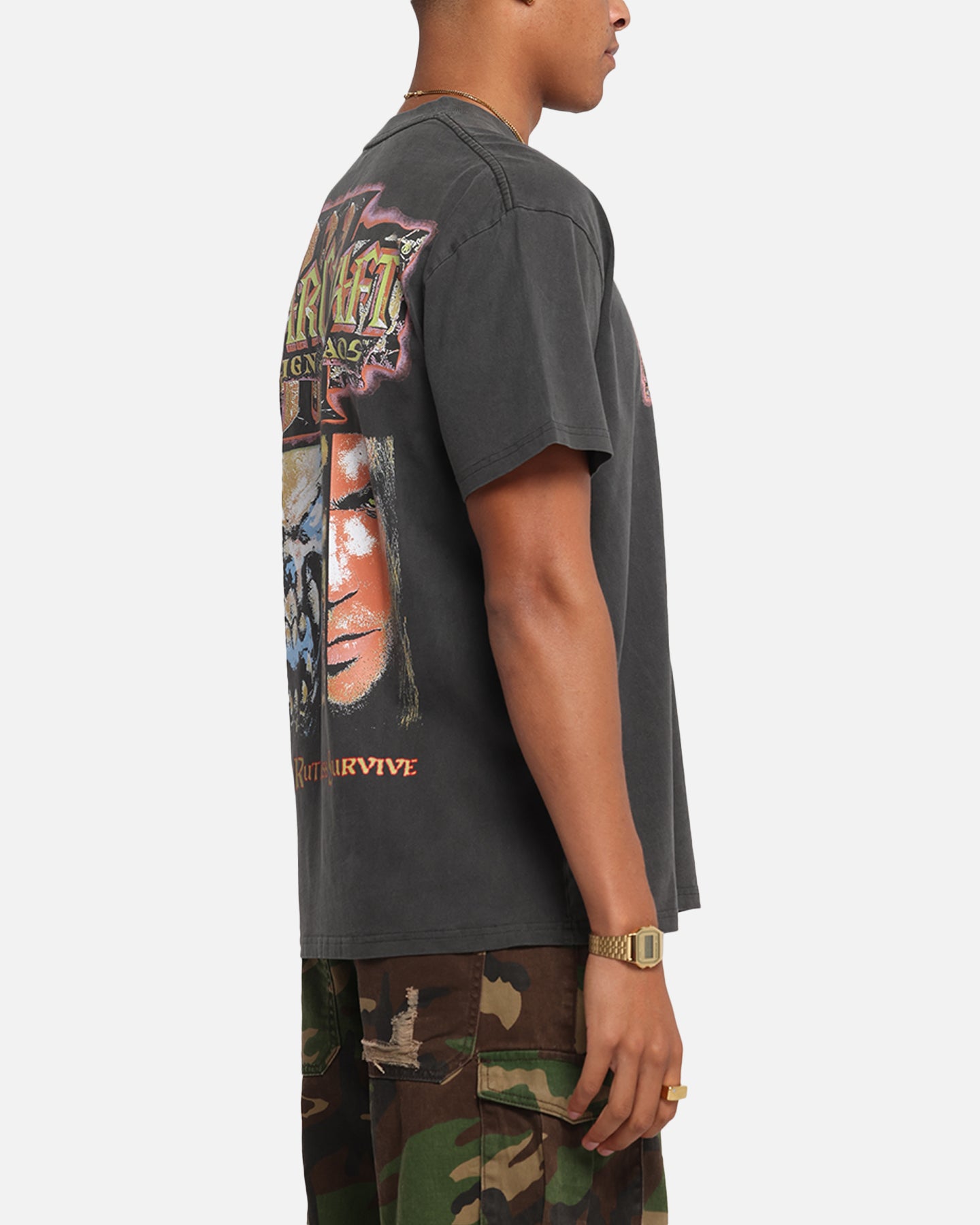 American Thrift X Warcraft: Reign Of Chaos Heavy T-Shirt Black Wash、mySite、zt4zffjzw