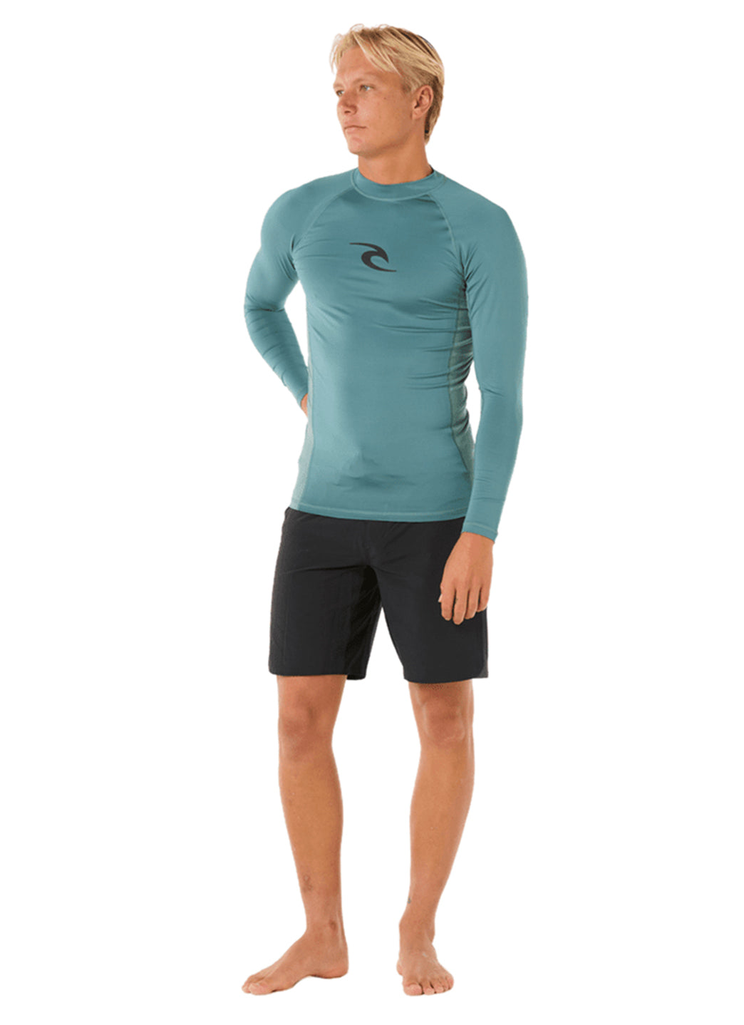 Rip Curl Men's Waves UPF Long Sleeve Rash Guard、mySite、noshort