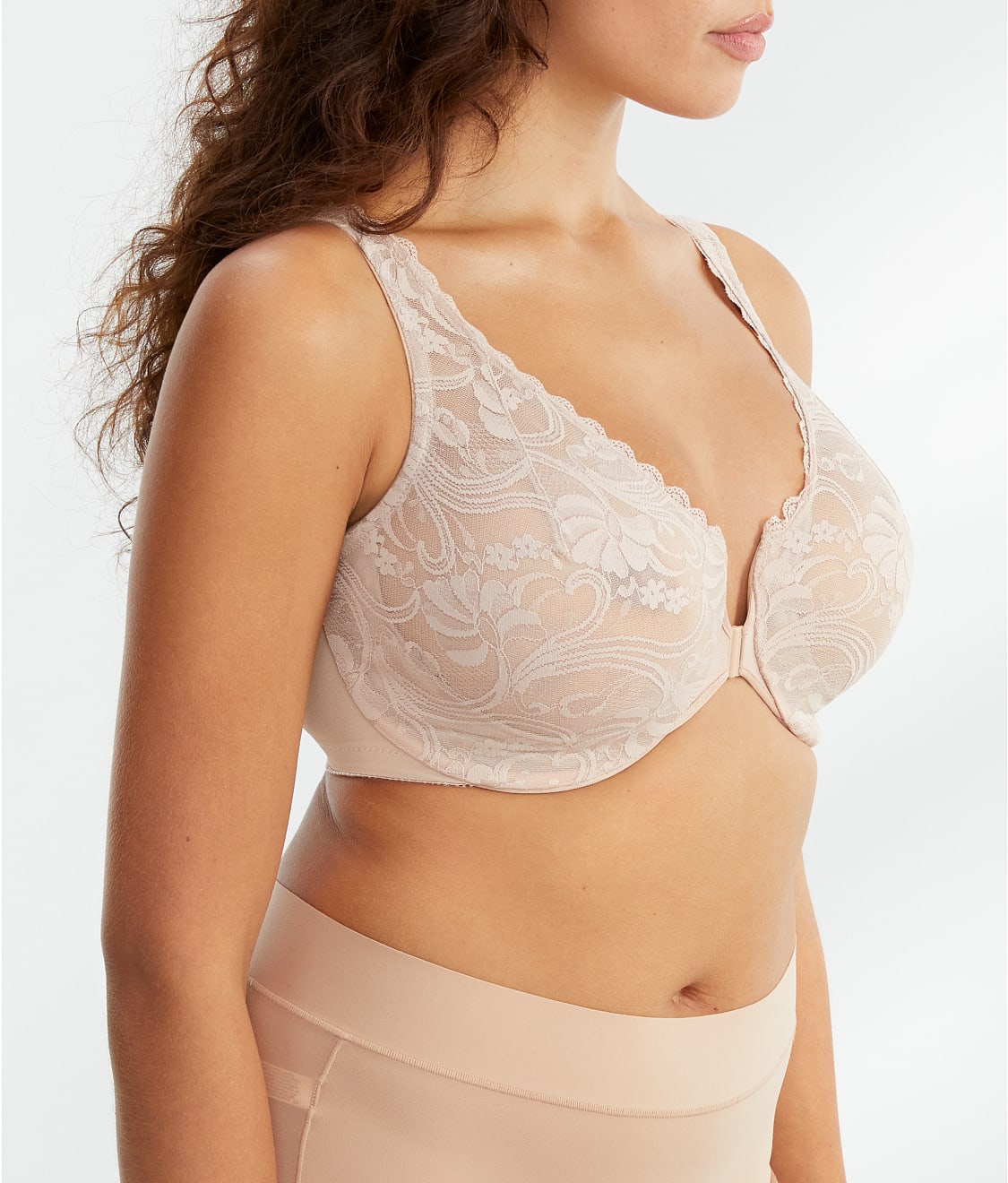  WonderWire Front-Close Stretch Lace Bra、mySite、justintrudeaud