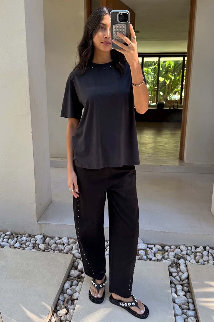 Black Studded T-Shirt、mySite、solidvoid