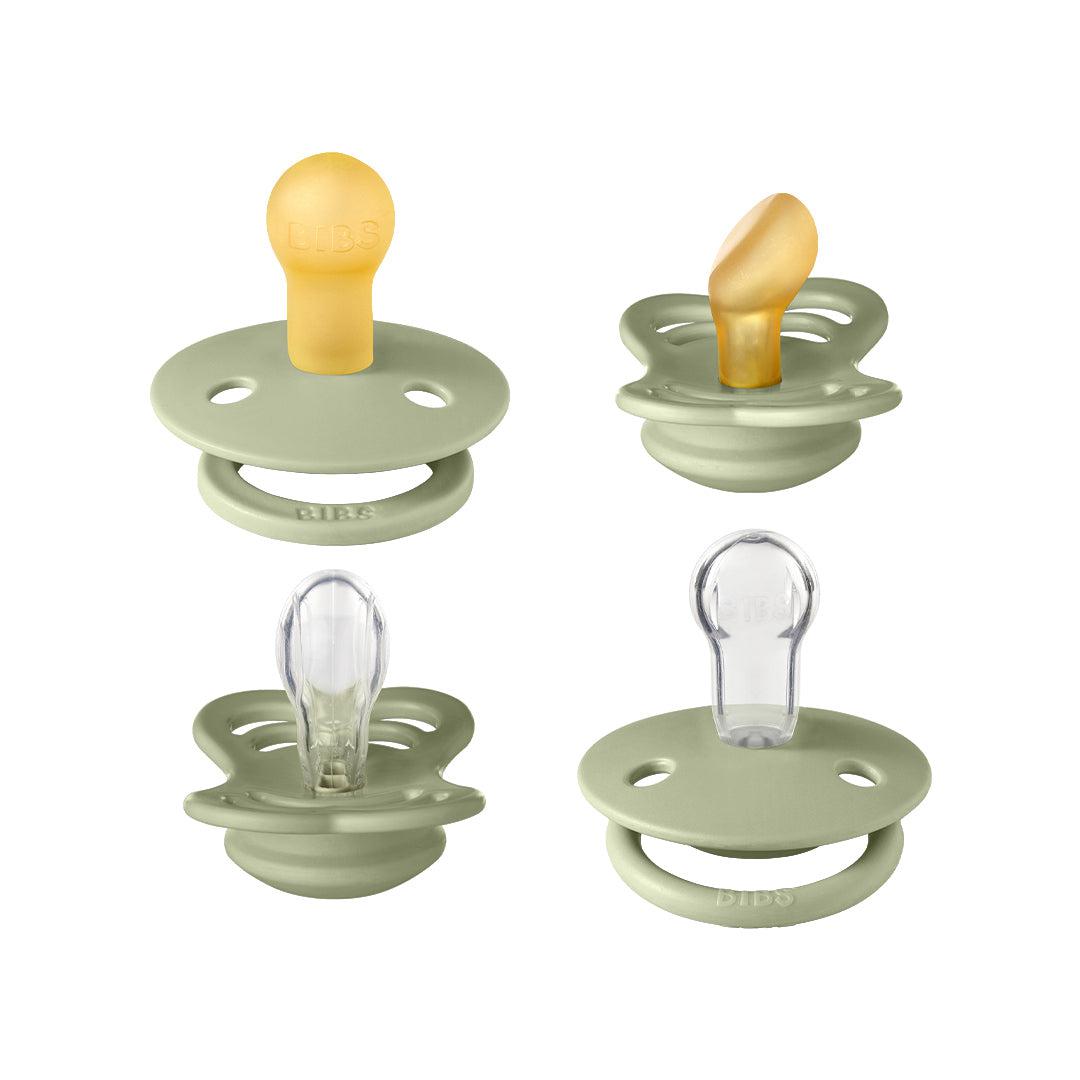  BIBS Try-It Mixed Pacifier Collection - Sage - 4 Pack、mySite、merchandisen