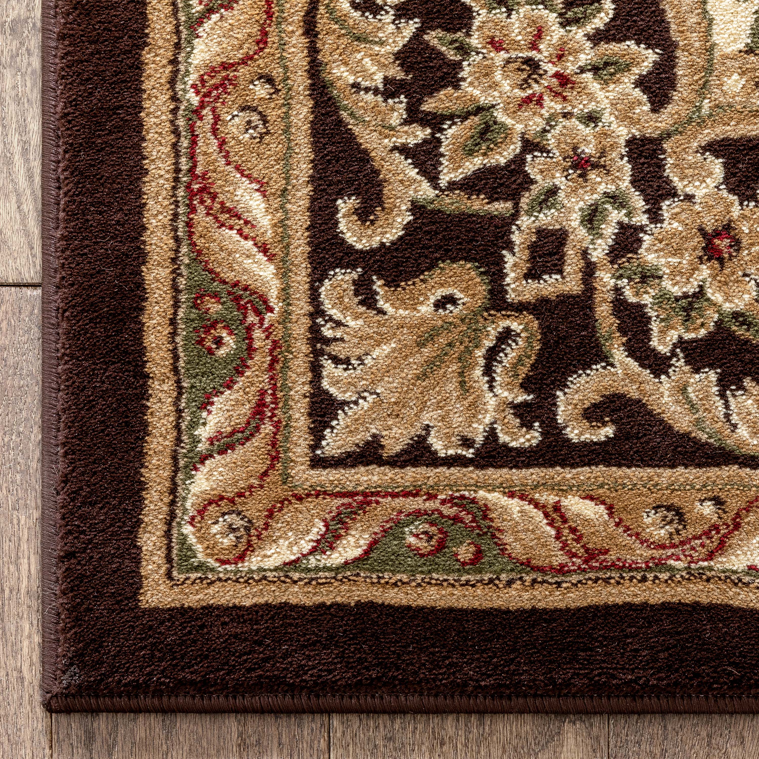 Le Petit Palais Brown Traditional Rug、mySite、gigharbornorthrealestate