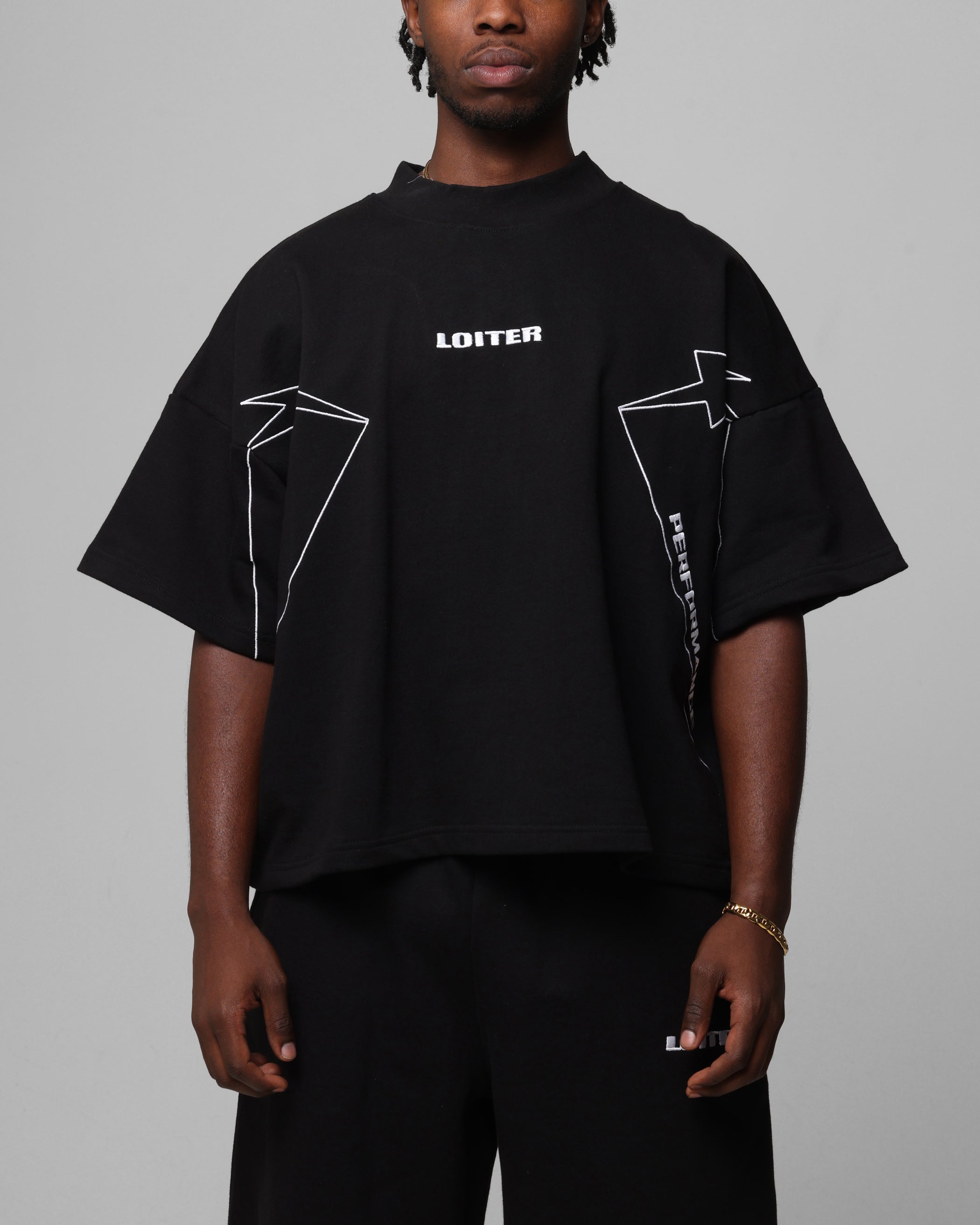 Loiter Dark Performance T-Shirt Black、mySite、zt4zffjzw