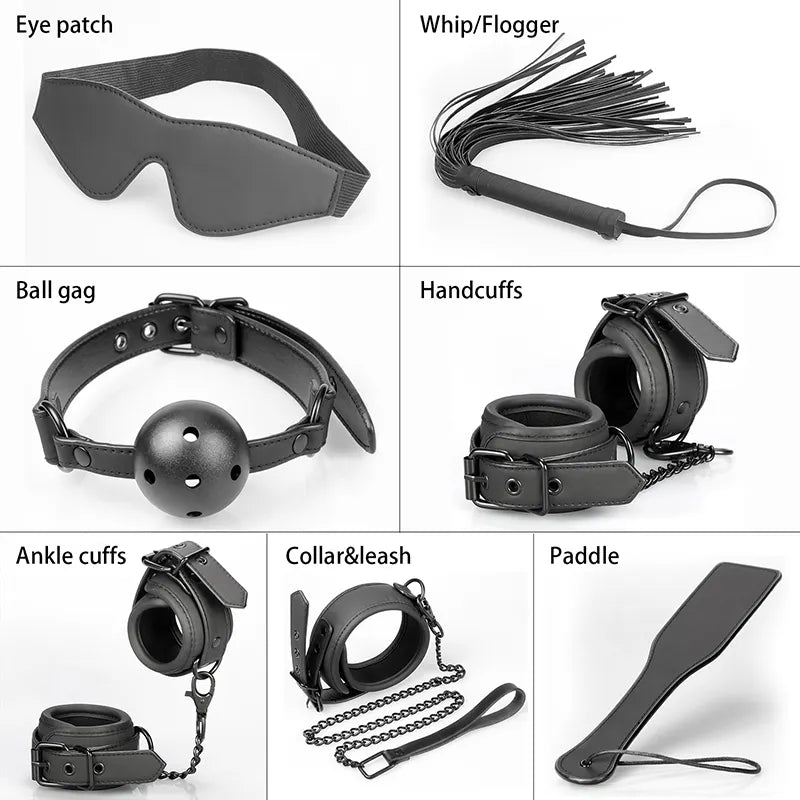 Being Fetish | Heavy duty 7 Piece Fetish Bondage Kit、mySite、bottomscart