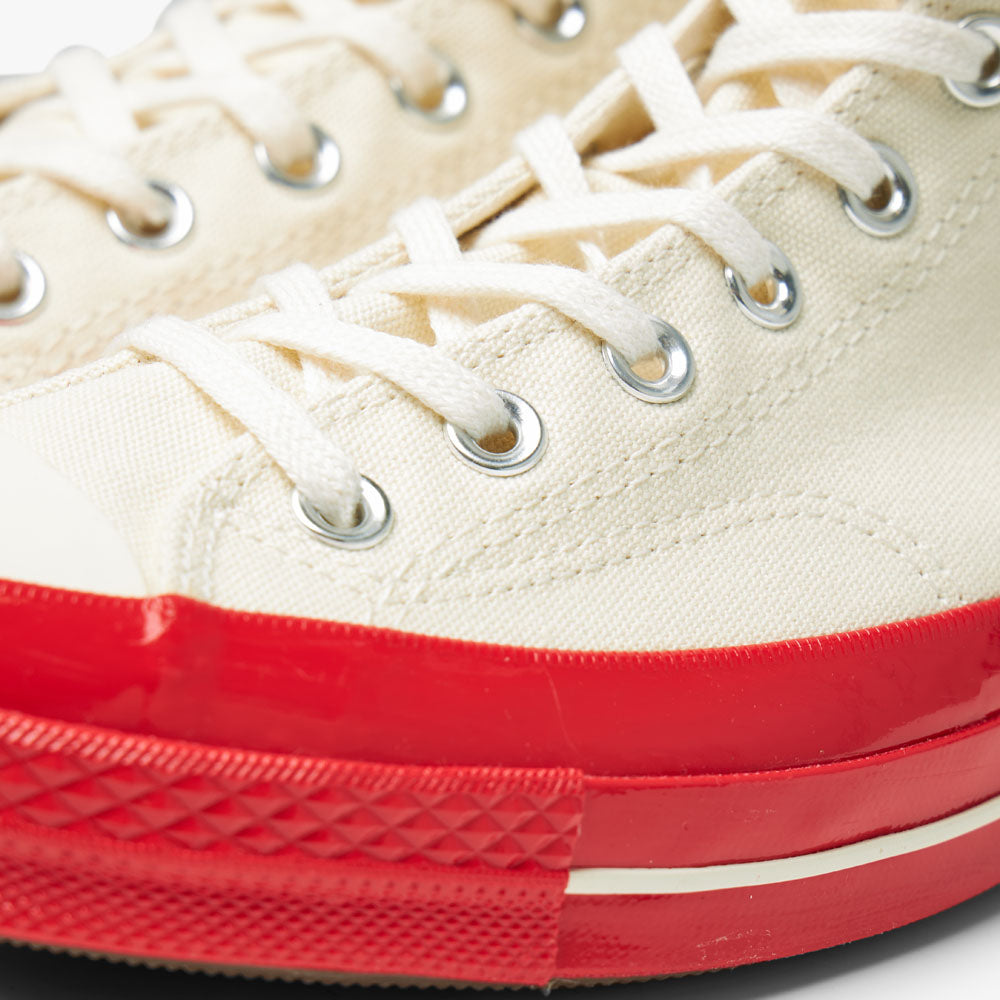  Converse x COMME des GAR�ONS PLAY Chuck Taylor Hi Off White / Red Sole、mySite、merchandisen