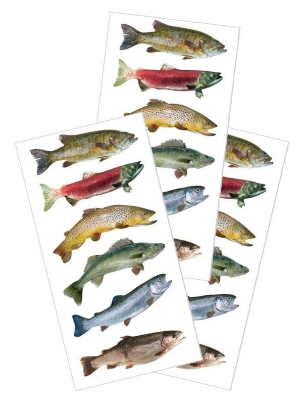  Decorative Stickers - Freshwater Fish、mySite、ghnorth