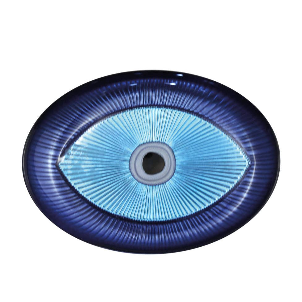 Evil Eye Oval Dish - Light Blue、mySite、topwebapps