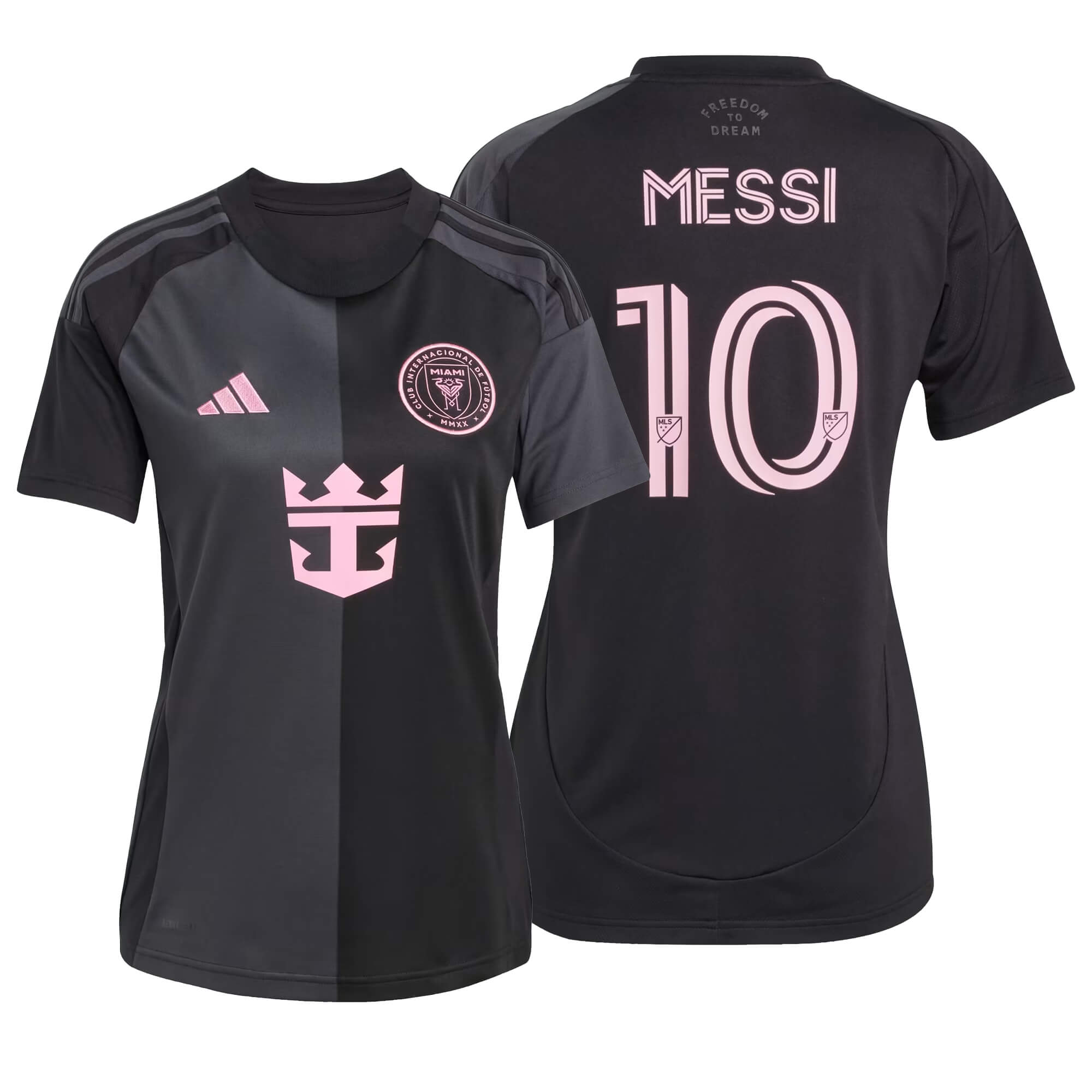adidas Women's Inter Miami 2025/26 Away Jersey w/ Messi #10 Printing、mySite、bottomscart