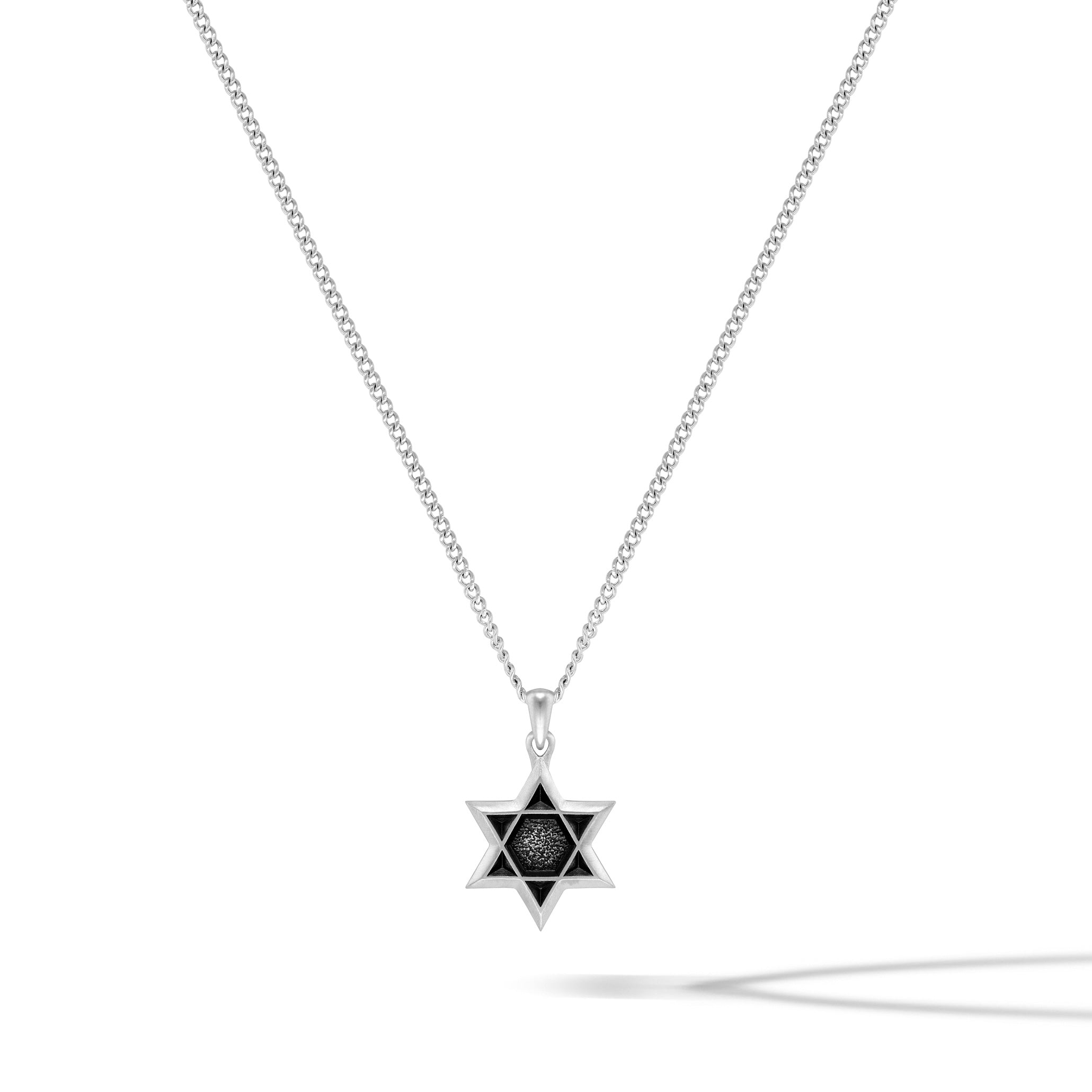  Star Of David Pendant - Silver