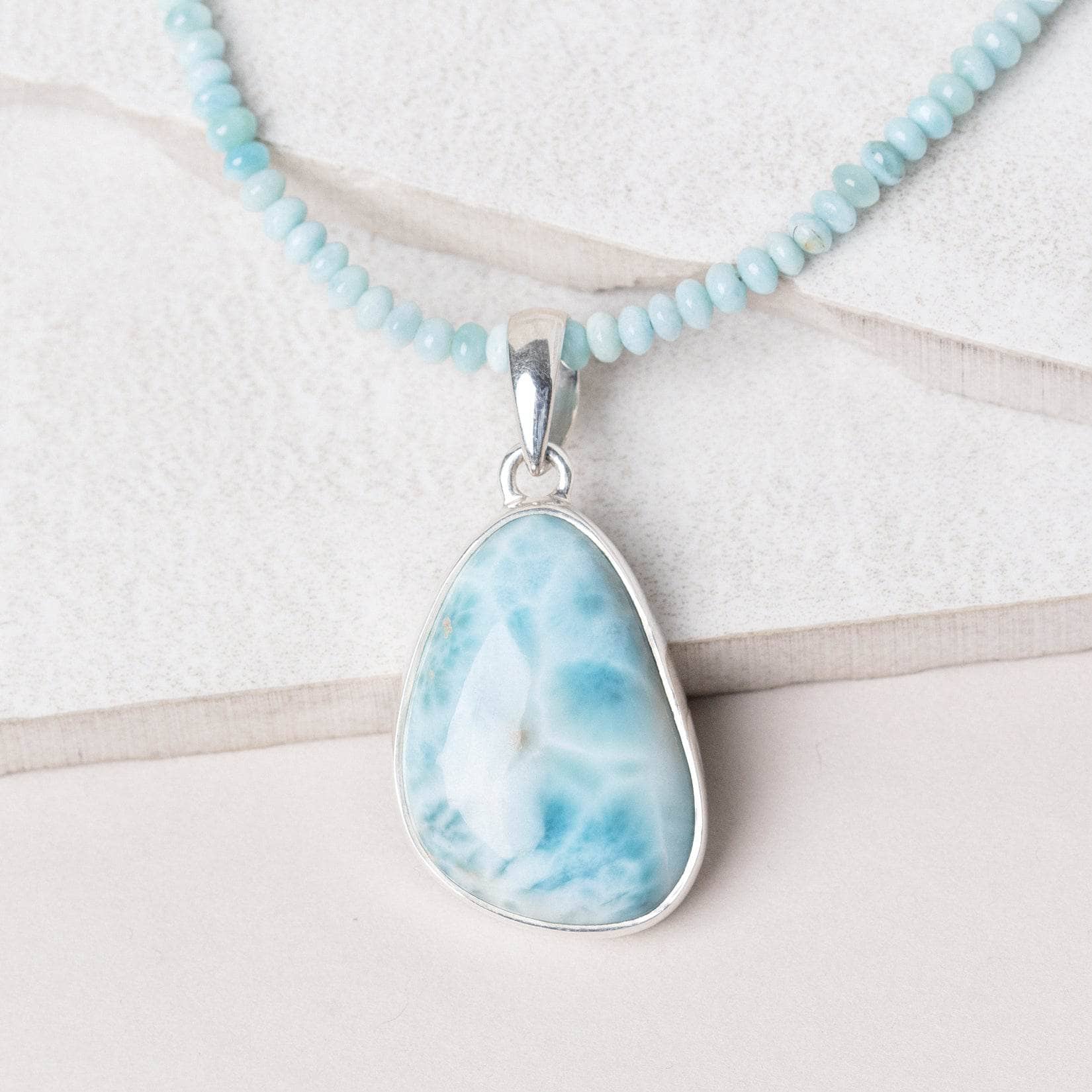 Rare Genuine Larimar Pendant Necklace、mySite、hinf8tx79
