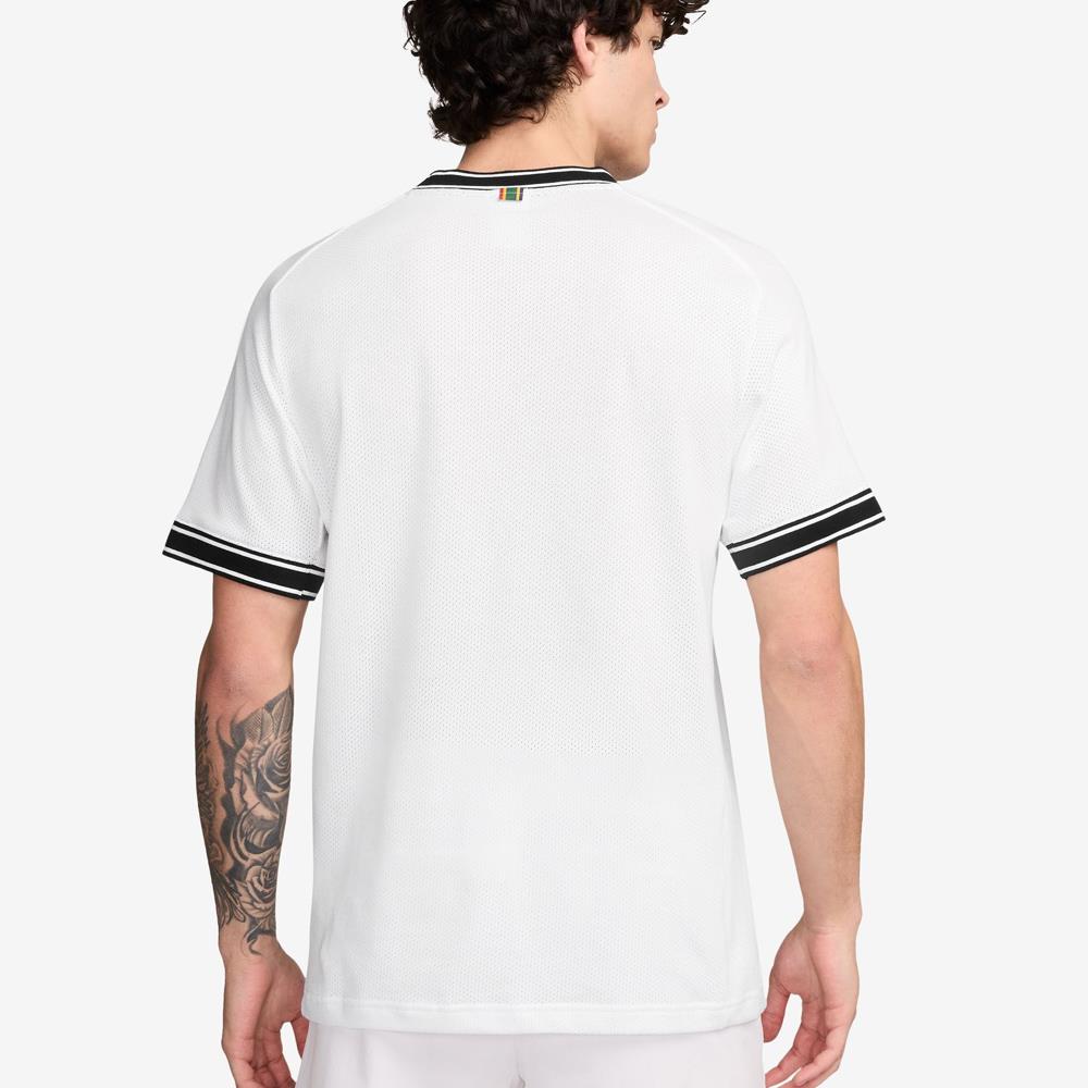 Nike Men's Heritage Court Short Sleeve - White/Black、mySite、neckold