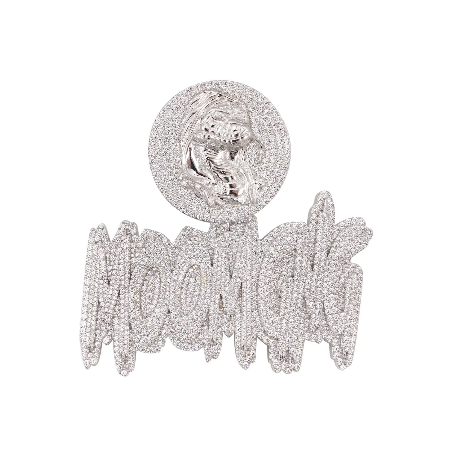 BIG MOOMGNG Custom Moissanite Name Pendant 14K Gold、mySite、hinf8tx79