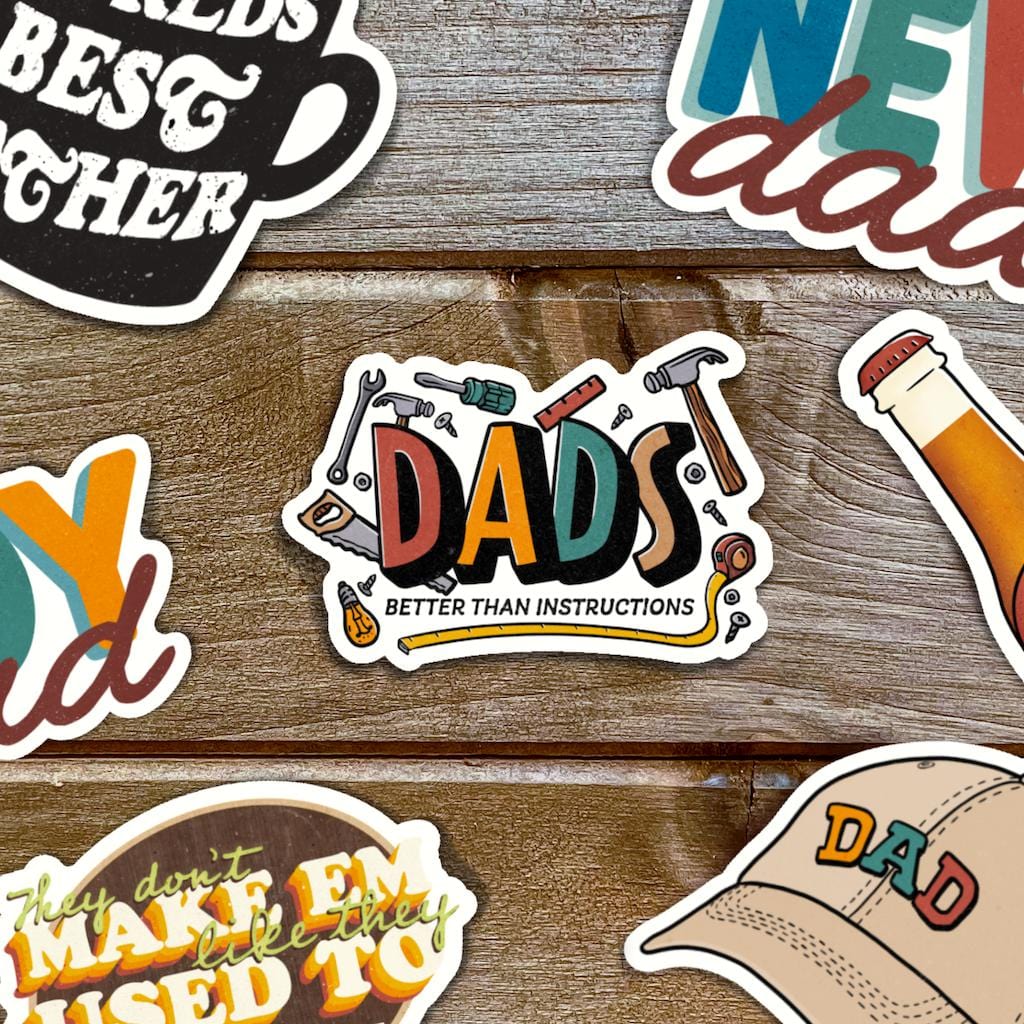  Dads Better Than Instructions Sticker、mySite、elrpsem3k