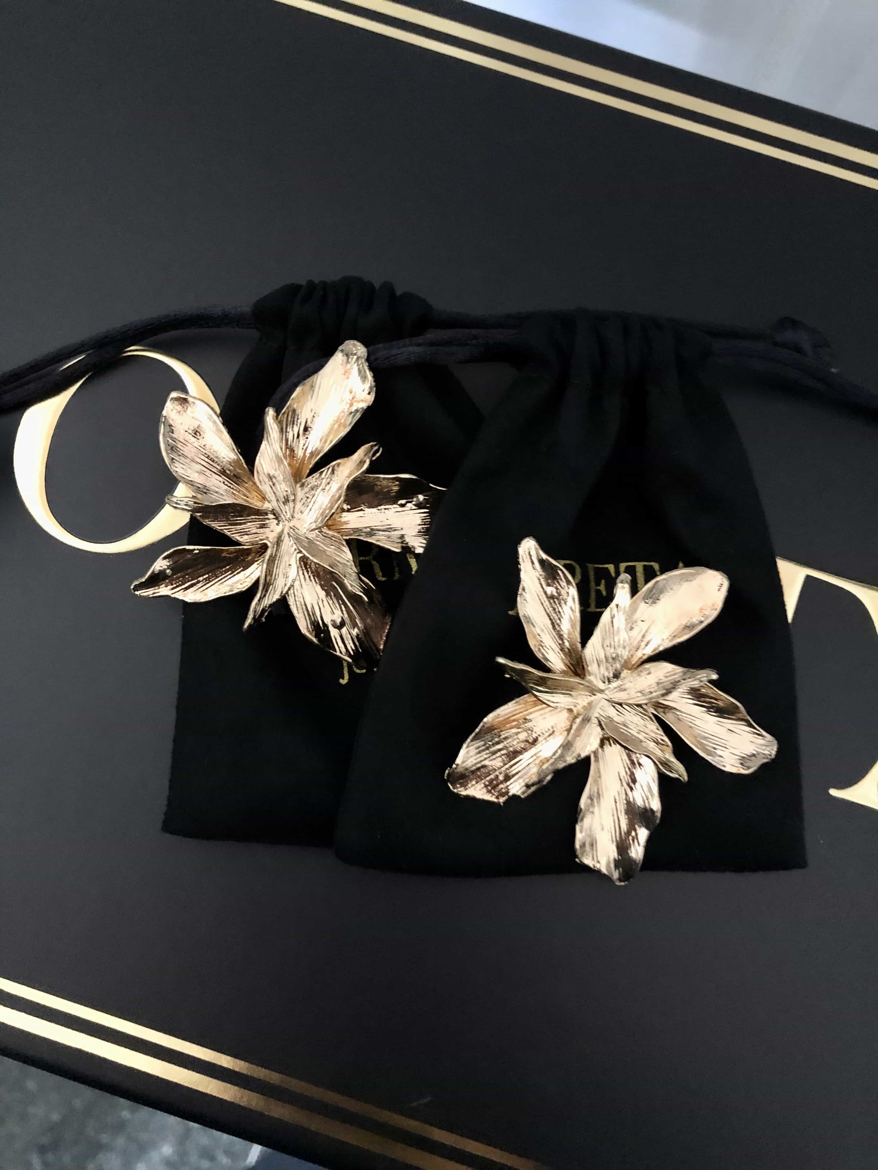  Gold Flower Stud Earrings、mySite、merchandisen