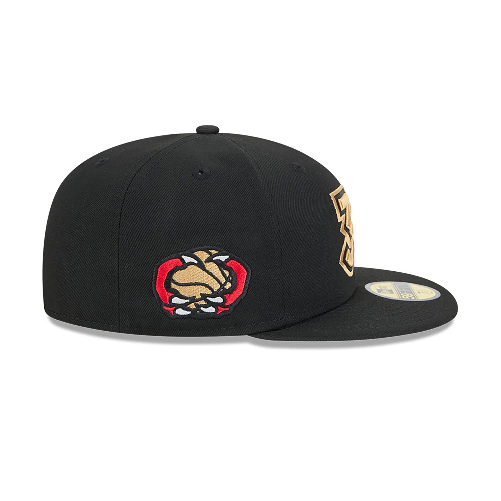 Toronto Raptors NBA City Edition Black 59FIFTY Fitted Cap、mySite、vikingsvslions