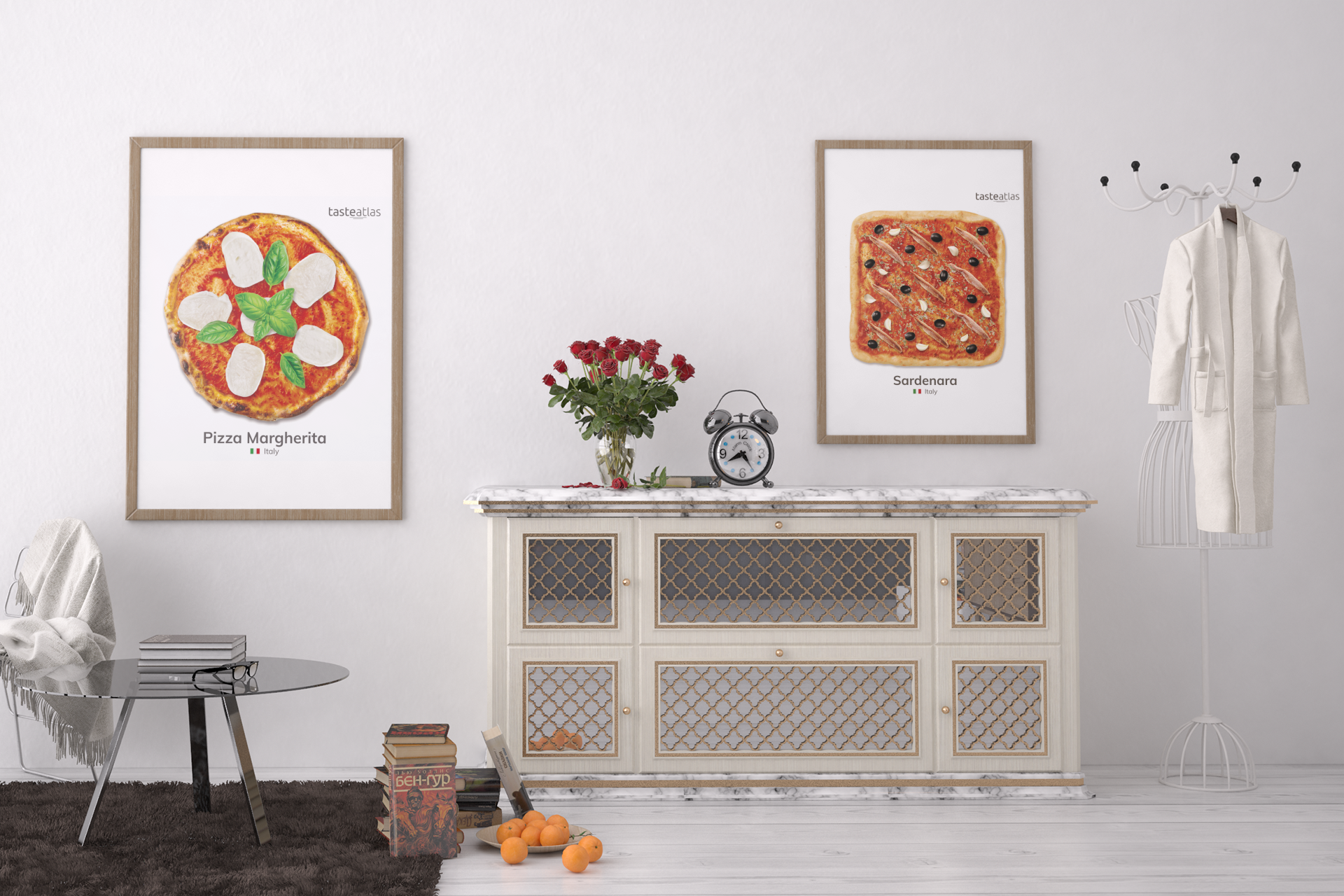 Pizza Margherita Poster (in)、mySite、camillekostekn