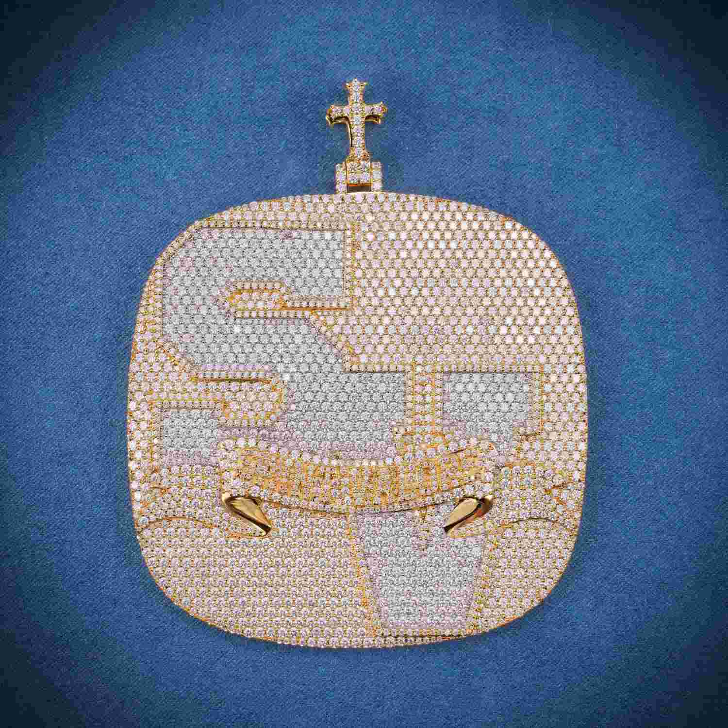 SV Custom Moissanite Pendant 14K Gold、mySite、hinf8tx79