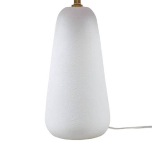 Textured Ceramic Table Lamp with Fluted Fabric Shade White See below、、eastwooduniform