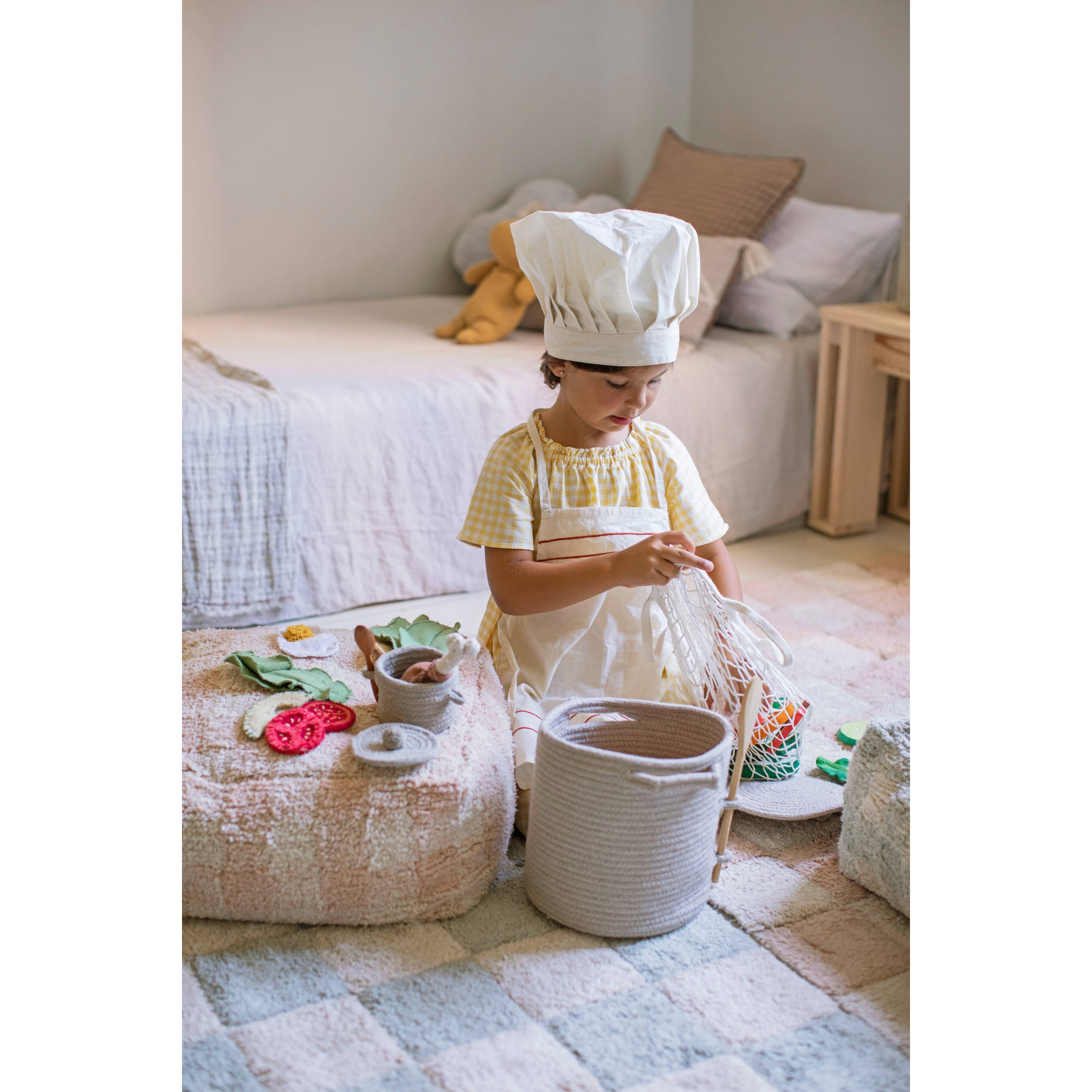 Little Chefs Kitchen Tiles Rose Washable Rug、mySite、gigharbornorthrealestate