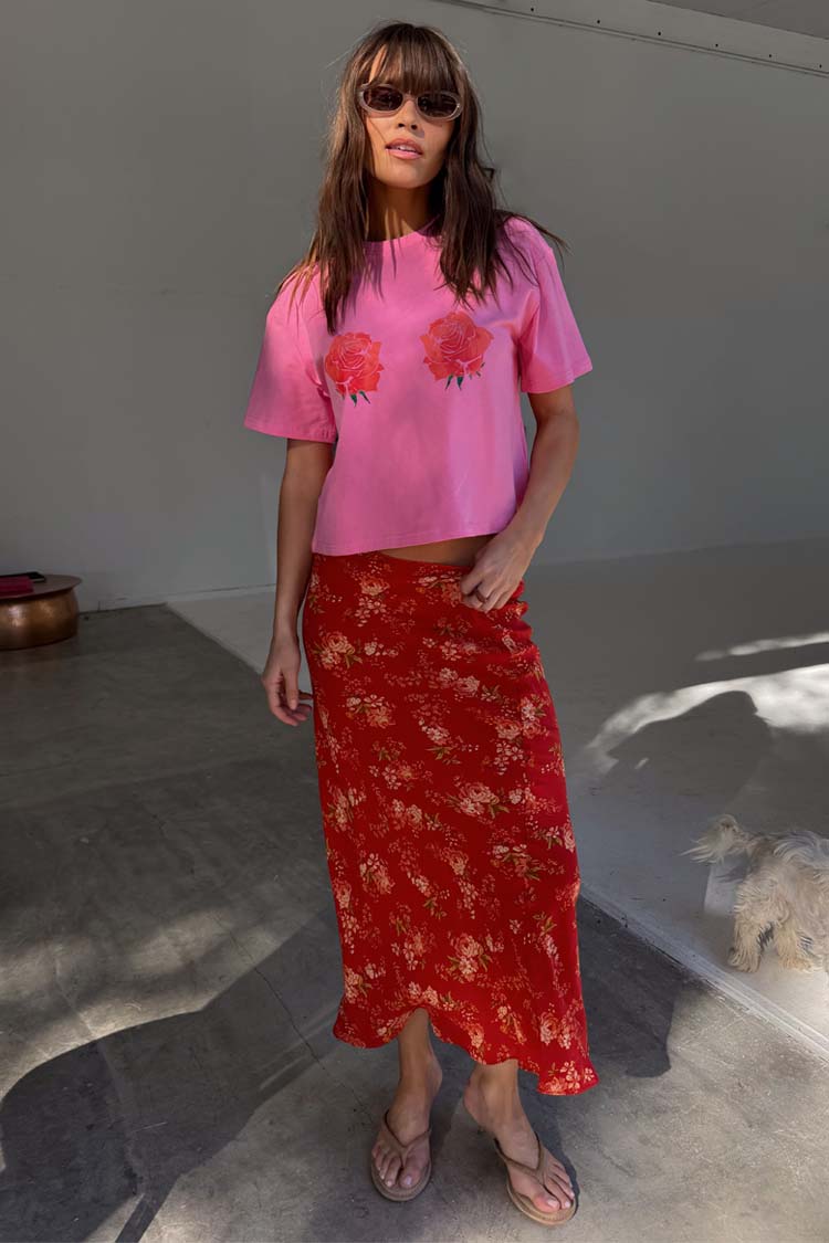 Pink Rose Boob T-Shirt、mySite、solidvoid