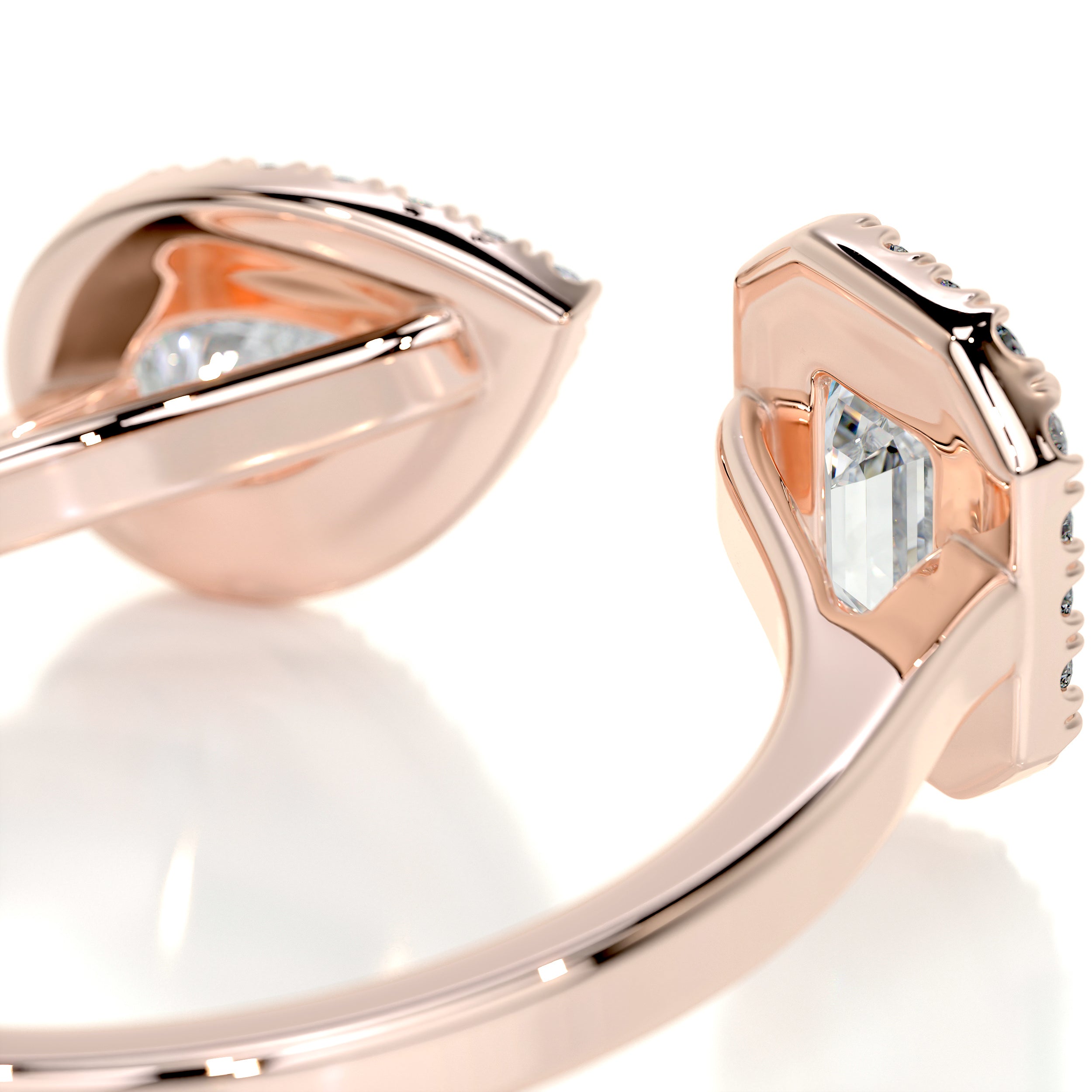 Edith Designer Diamond Ring (1.2 Carat) -14K Rose Gold、mySite、hinf8tx79