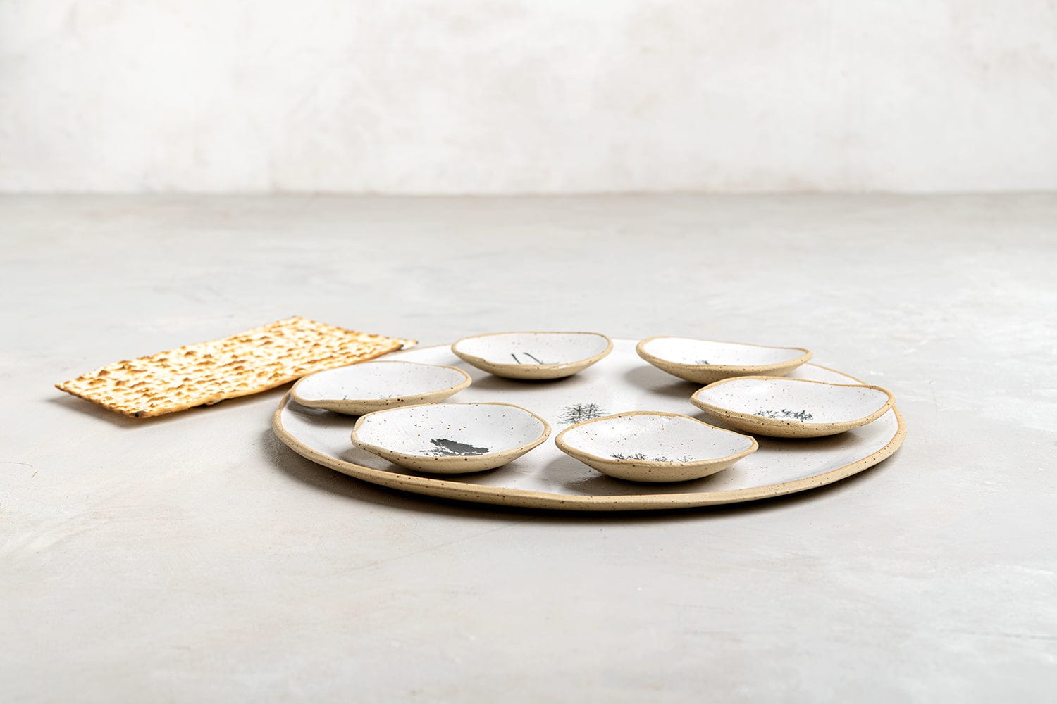 Trees of Israel Seder Plate - White、mySite、topwebapps