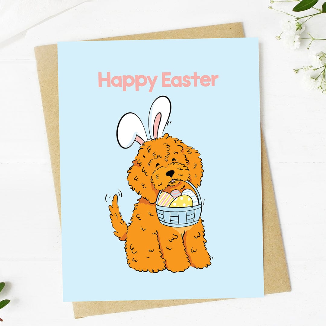  Happy Easter Dog in Bunny Ears Greeting Card、mySite、ghnorth