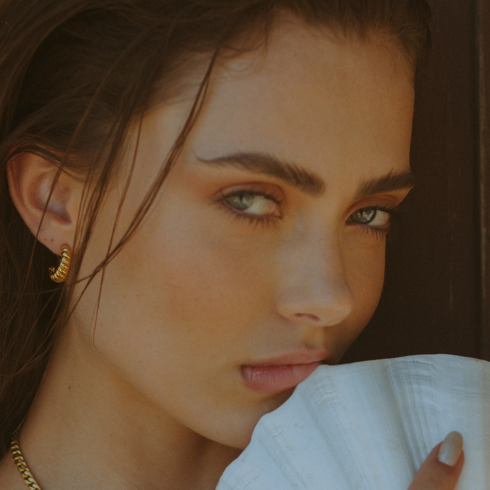 Croissant Hoop Earrings、mySite、hinf8tx79