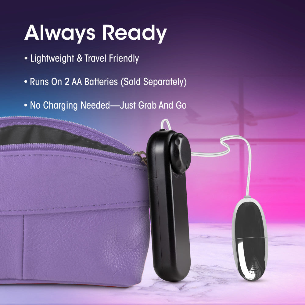 B Yours By Blush® | Silver Power Bullet Black 2-Inch Vibrating Bullet、mySite、bottomscart