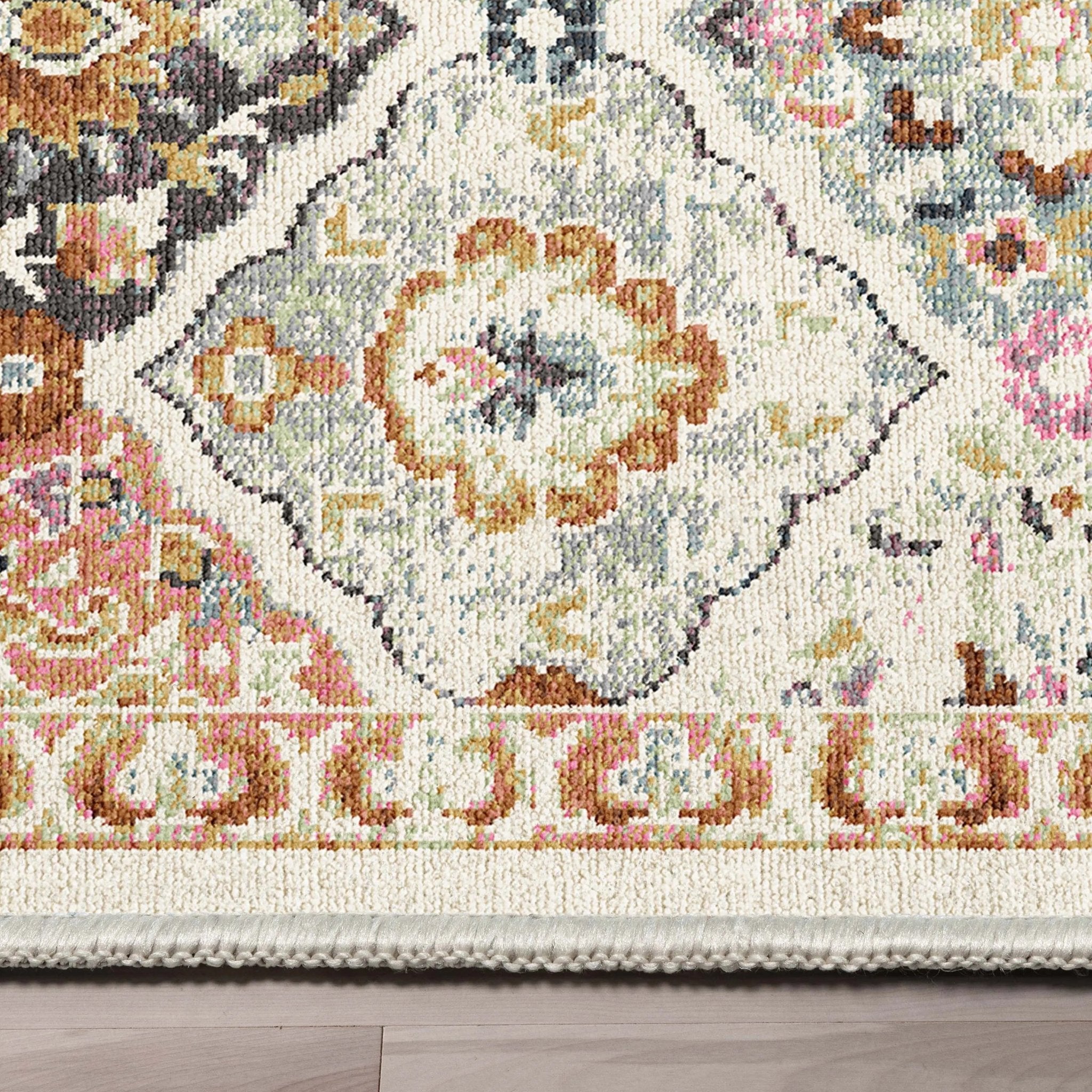 Maeve Vintage Trellis Multi Beige Flat-Weave Rug、mySite、gigharbornorthrealestate