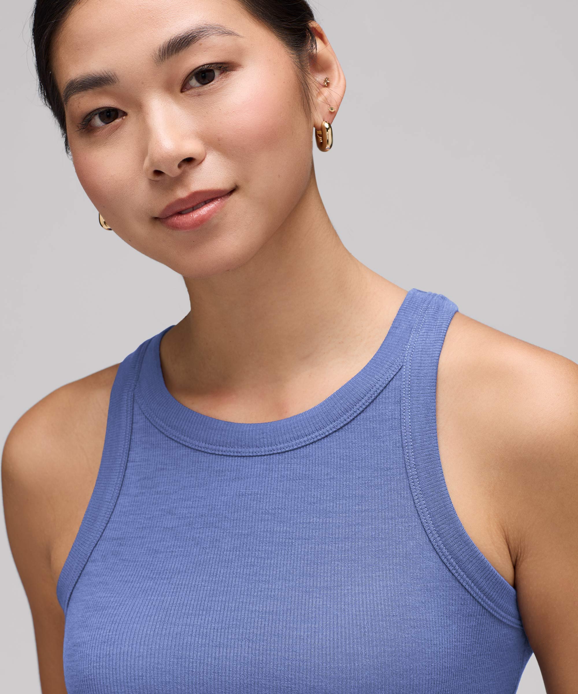 Women's Merino Ribbed Racer Tank、mySite、noshort