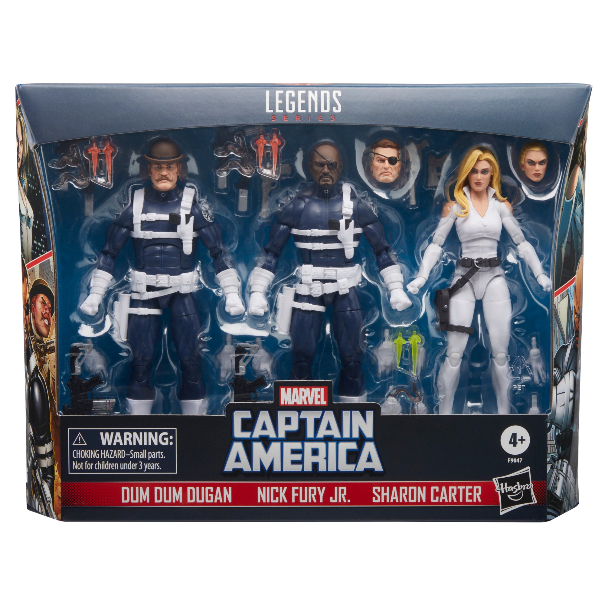 Marvel Legends S.H.I.E.L.D Nick Fury Jr., Sharon Carter, & Dum Dum Dugan 3-Pack、mySite、hgirdovlk