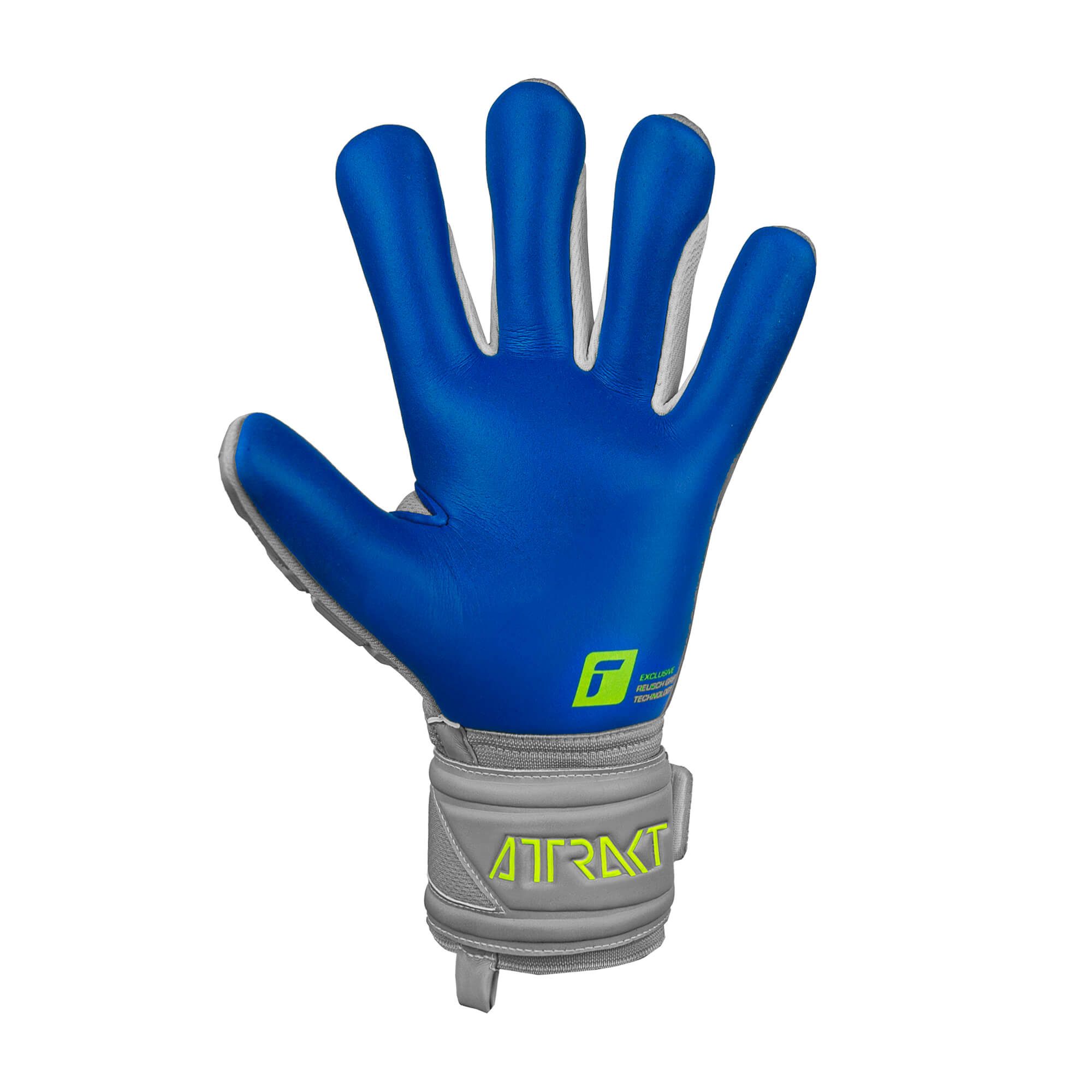 Reusch Men's Goalkeeper Attrakt Freegel Silver Fingersave Goalkeeper Gloves Gray/Yellow、mySite、bottomscart