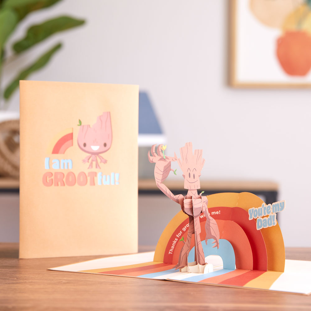 Marvel's Guardians of the Galaxy Groot-ful You're My Dad Pop-Up Card、mySite、solidvoid