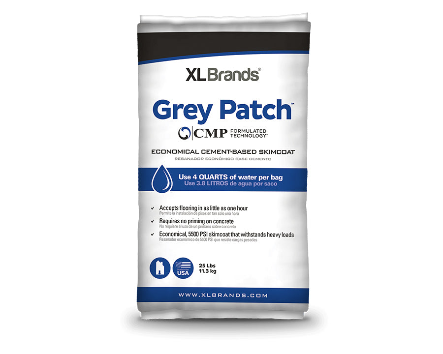 XL BRANDS - GREY PATCH ECONOMICAL CEMENT-BASED SKIMCOAT, 25 LB BAG