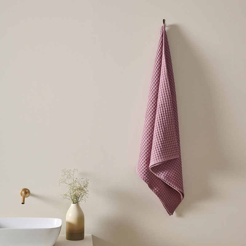 Cotton Bath Towel | Waffle | Mellow Mauve、mySite、camillekostekn