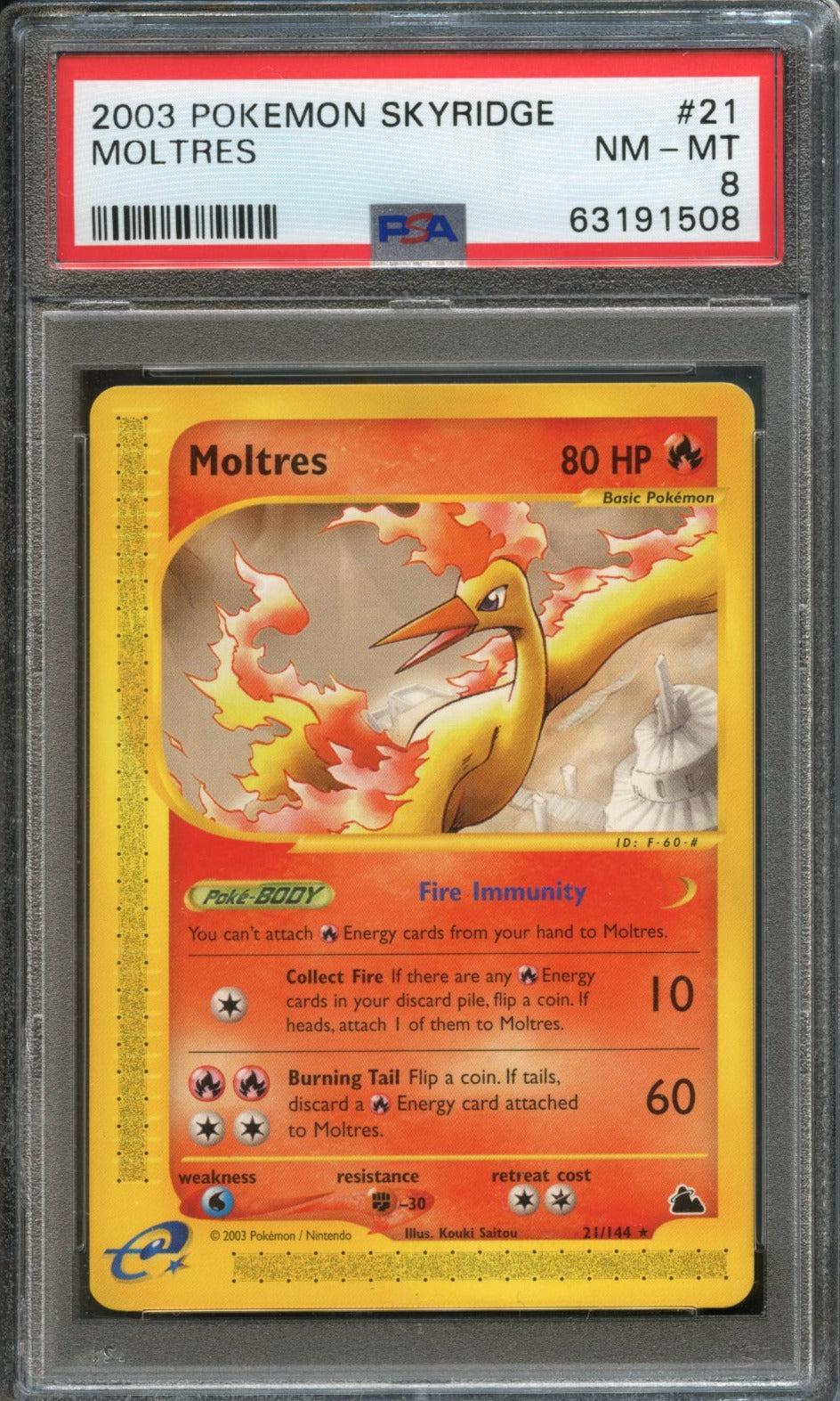 Moltres #21 PSA 8 Skyridge、mySite、waistdrama