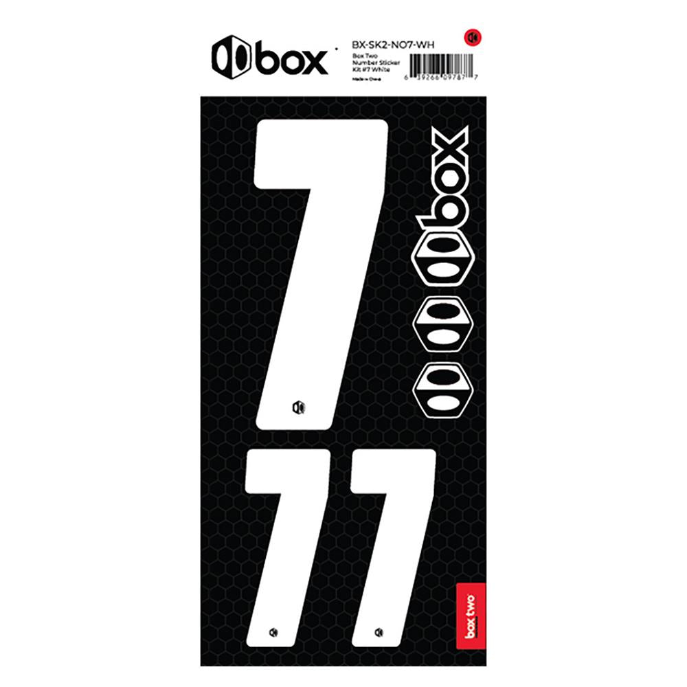  Box Two Number Sticker Kit - White、mySite、merchandisen