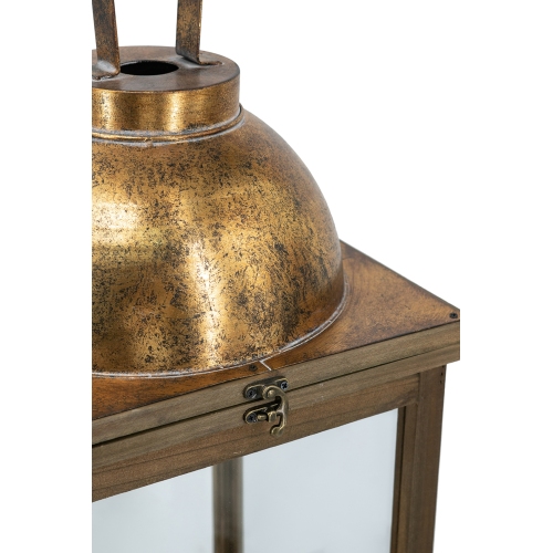 Wooden Candle Lantern Decorative, Hurricane Lantern Holder Decor for Indoor Outdoor, Home Garden Wedding、、xpatfood