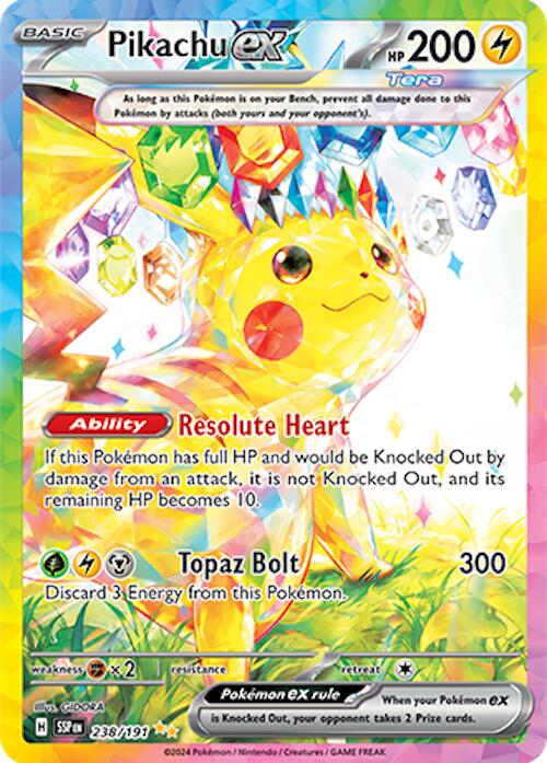 Pikachu ex (238/191) Scarlet & Violet: Surging Sparks、mySite、waistdrama