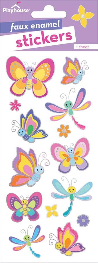  Decorative Stickers - Butterflies and Dragonflies Faux Enamel、mySite、ghnorth